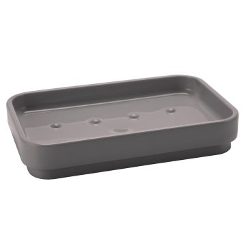 LINEA SEVENTY - PORTA SAPONE IN RESINA TERMOPLASTICA GRIGIO