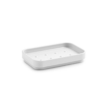 LINEA SEVENTY MATT - PORTA SAPONE IN RESINA TERMOPLASTICA BIANCO MATT