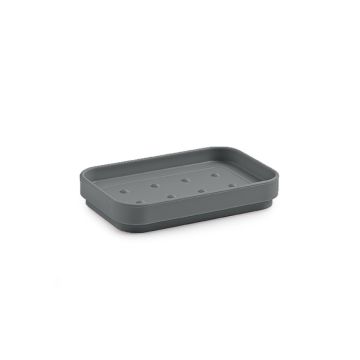 LINEA SEVENTY MATT - PORTA SAPONE IN RESINA TERMOPLASTICA GRIGIO MATT