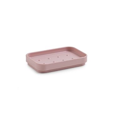 LINEA SEVENTY MATT - PORTA SAPONE IN RESINA TERMOPLASTICA ROSA MATT