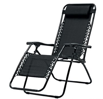 SEDIA ZERO GRAVITY TEXTILENE NERO