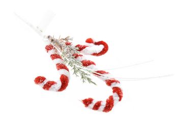 PICK CANDYCANE H. 21CM ROSSO