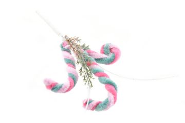 PICK CANDYCANE ROSA H. 21CM