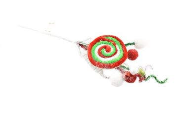 PICK CARAMELLA ROSSO/VERDE 36CM