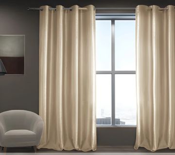 LINEA RAIN - TENDA CON OCCHIELLI IN POLIESTERE 140X280CM ORO