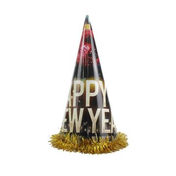 CAPPELLO HAPPY NEW YEAR IN CARTA H. 34CM