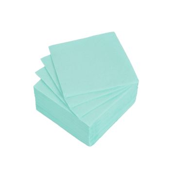SET 40 TOVAGLIOLI DI CARTA A 2 VELI 25X25CM SALVIA