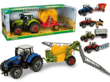 TRATTORE A FRIZIONE CON RIMORCHIO ASSORTITO