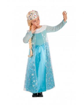 COSTUME PRINCIPESSA AZZURRA DA BAMBINA TG. 4-7 ANNI 114-126CM