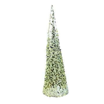 ALBERO CON PAILLETTES ORO 500 LED DIAM. 35 H.150CM