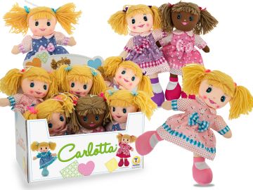 CARLOTTA - BAMBOLA IN PEZZA FLOREALE 4MDL 30CM