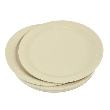 SET 20 PIATTI DI CARTA VITAMINE DIAM. 23CM LINO