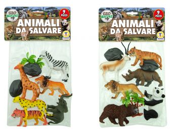 ANIMALI DA SALVARE 9PZ ASSORTITO