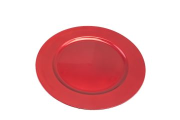 SOTTOPIATTO LISCIO ROSSO DIAM. 33CM