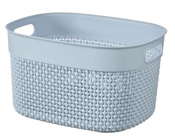CESTO MULTIUSO IN PLASTICA CURVER FILO BASKET 6LT 27X22X15CM CELESTE