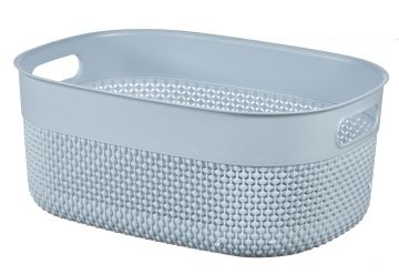 CESTO MOD. FILO M AZZURRO IN PLASTICA RICICLATA 12LT 38X28,5X15CM