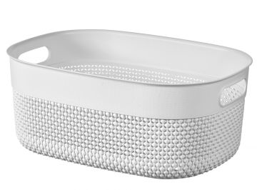 CESTO MULTIUSO IN PLASTICA CURVER FILO BASKET 12LT 38X28,5X15CM BIANCO 