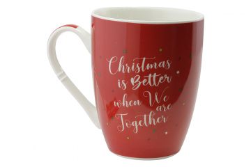 TAZZA NATALIZIA IN PORCELLANA BONE CHINA 340ML 