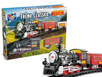 TRENO CLASSICO ELETTRICO CON PISTA 80/105CM