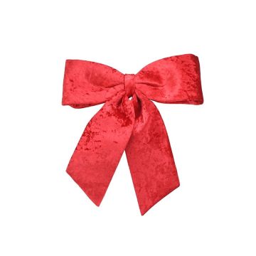 FIOCCO IN VELLUTO COLORE ROSSO 70X60CM CON ANELLO