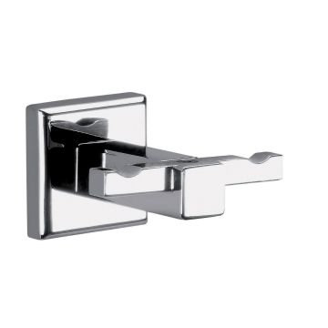 LINEA COLORADO - APPENDIABITI DOPPIO IN ACCIAIO INOX E CROMALL 