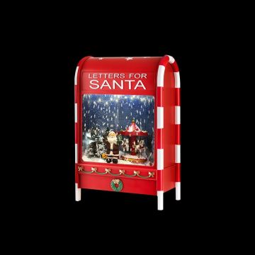 CASSETTA POSTALE C/MOVIMENTO/LED/MUSICA/NEVE 25X15 H. 40CM USB+BATTERIA