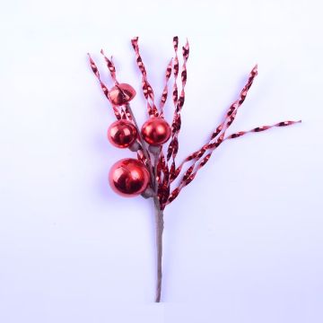 PICK BACCHE E BACCHETTI ATTORCIGLIATI ROSSO H. 30CM