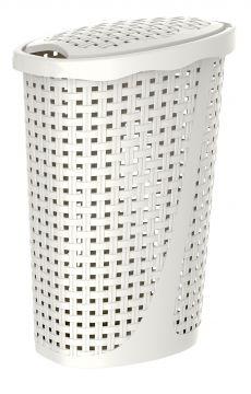 PORTABIANCHERIA IN PLASTICA PAGLIA 43LT COLOR PANNA 31,5X40X60CM 