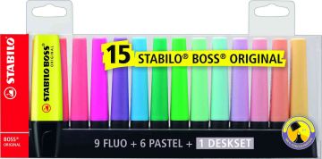 STABILO BOSS ORIGINAL DESKSET DA 15