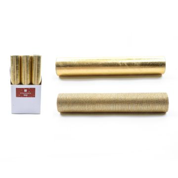 ROTOLO DI NASTRO IN TESSUTO DORATO 270X28CM ASSORTITO
