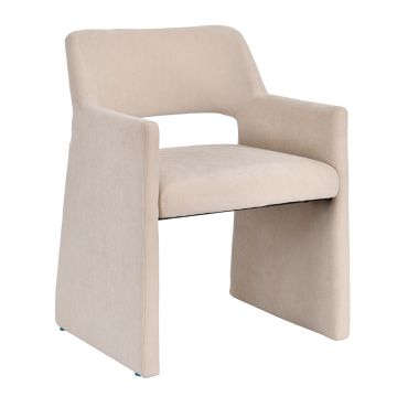 POLTRONA IN TESSUTO BEIGE