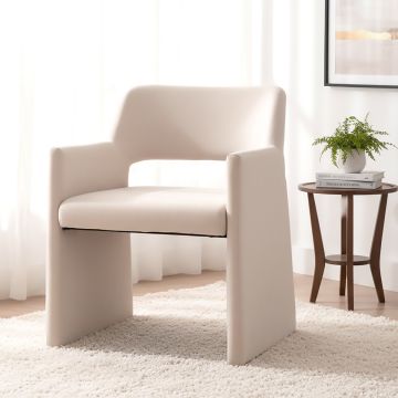 POLTRONA IN TESSUTO CM 50.5X54 H.93 BEIGE