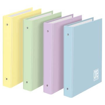 ONE COLOR - COPERTINA AD ANELLI PASTELLO 26X32CM ASSORTITO