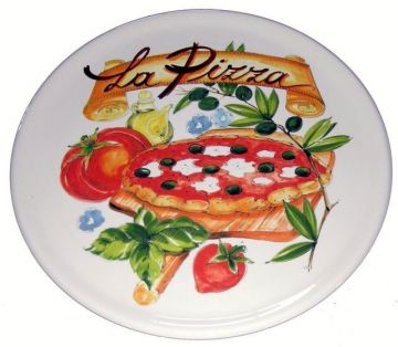 PIATTO PER PIZZA DECORATO D. 33CM