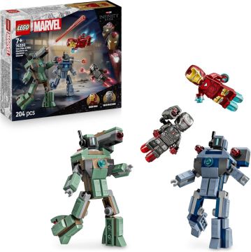 LEGO SUPER HEROES MARVEL - IRON MAN E WAR MACHINE CONTRO I DRONI DI HAMM