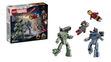 LEGO SUPER HEROES MARVEL - IRON MAN E WAR MACHINE CONTRO I DRONI DI HAMM