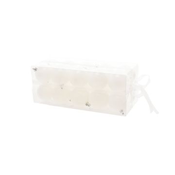 CONFEZIONE 20 SFERE DI PLASTICA D 6CM BIANCO LUCIDO
