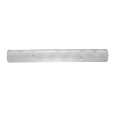SET 8 SFERE IN VETRO DIAM. 8CM CON RIVESTIMENTO IN VELLUTO BIANCO