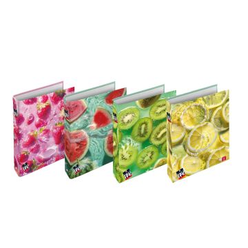 PIGNA - CARTELLA AD ANELLI A4 PIGNA FRUITS ASSORTITO