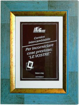 Duisburger-Rahmen24 Cornice DR35 55x110 Cm Legno Nero Pino - Vetro Acrilico Antiriflesso, Made In Germany