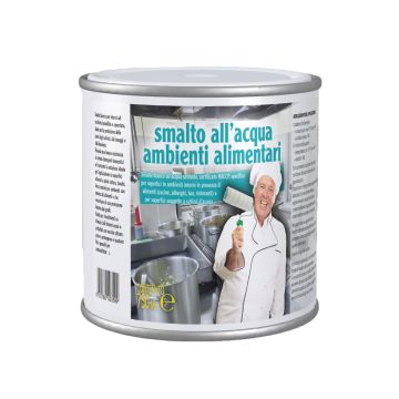 SMALTO ALL'ACQUA SATINATO AMBIENTI ALIMENTARI 750ML