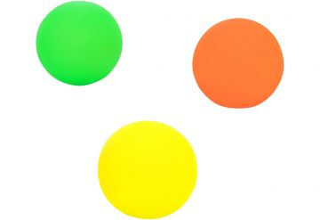 PALLINE IN PVC NEON 40MM 3 PEZZI 