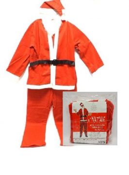 VESTITO DI BABBO NATALE CON BARBA