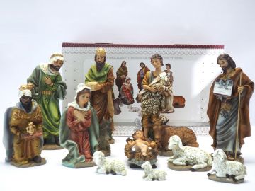 SET 13PZ SOGGETTI PRESEPE GR.H32/21 LUCIDI