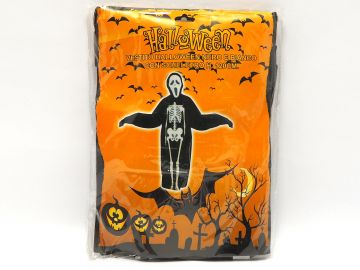 VESTITO HALLOWEEN SCHELETRO N/B H.120CM