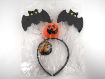 CERCHIELLO HALLOWEEN C/ZUCCA E PIPPI PIPPISTRELLI H23X24CM