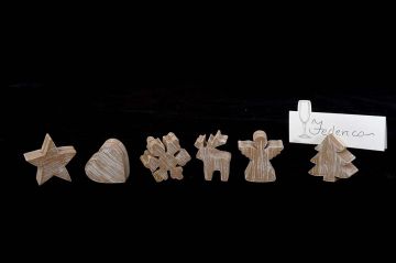 SEGNAPOSTO IN LEGNO NATALIZIO 