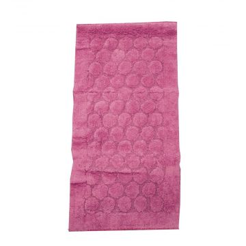 TAPPETO BAGNO FOGLIA 55X110CM FUXIA