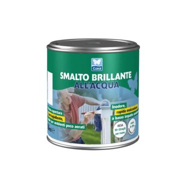 GA SMALTO BRILLANTE ALL'ACQUA H2O NERO 0.750