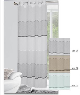 TELO CON OCCHIELLI DOHA IN POLIESTERE 140X280CM VARIANTE 02